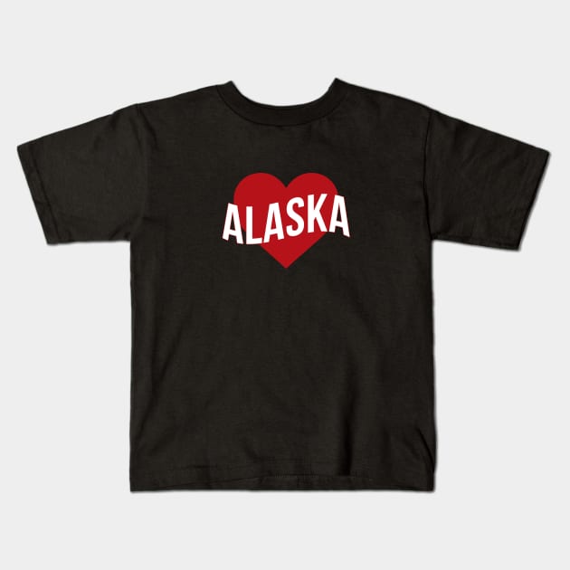 Alaska Love Kids T-Shirt by Novel_Designs